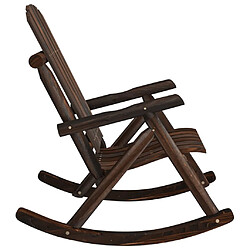 Avis vidaXL Chaise à bascule de jardin 69x96x101 cm bois massif d'épicéa