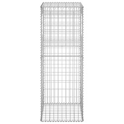 Avis vidaXL Poteau à panier de gabion 50x50x140 cm Fer