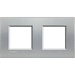 Ledkia Platine Carée 2x2 Modules BTicino Living Light LNA4802M2BI Tech