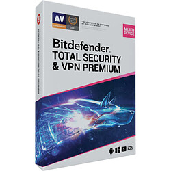 Bitdefender Total Security & VPN Premium - Licence 1 an - 10 appareils