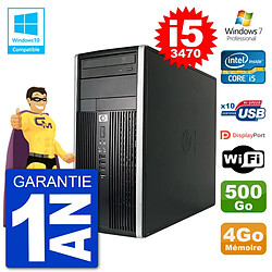 PC HP 6300 MT Intel Core i5-3470 RAM 4Go Disque 500Go Graveur DVD Wifi W7 · Occasion 