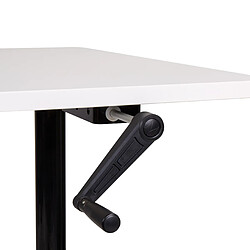 Beliani Table à hauteur ajustable Manuel 160 x 72 cm Blanc DESTINAS pas cher