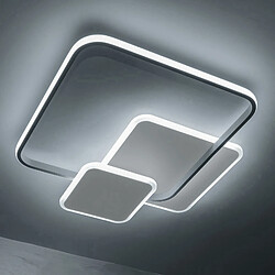 Plafonnier géométrique plafond moderne à LEDs lumière 48W 3 carrés lumineux applique murale salle de bains bureau 230V 6000K