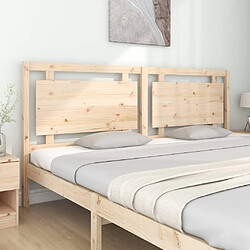 Avis Maison Chic Tête de lit scandinave pour lit adulte,Meuble de chambre 205,5x4x100 cm Bois massif de pin -MN71488