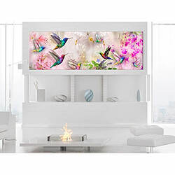 Paris Prix Tableau Imprimé Colourful Hummingbirds Narrow 45 x 135 cm