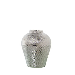 Vase Alexandra House Living Argenté Céramique 17 x 17 x 19 cm