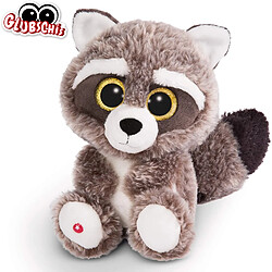 NICI- Doudou-Peluche GLUBSCHIS Raton Laveur Clooney 15cm, avec des Grands Yeux Scintillants, 45569 