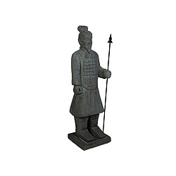 Figurine Décorative Romimex Gris Résine Guerrier 37 x 120 x 32 cm 