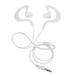 3.5mm earhook sport écouteur casque écouteur pour ipod lecteur mp3 blanc