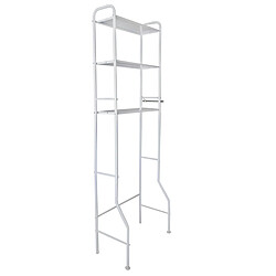 Etagère au-dessus des WC Salle de Bain 3 Hauteurs Nyana Home 150x50x18cm Blanc