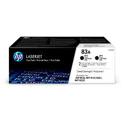 HP 83A Pack de 2 Cartouches de Toners Noir Authentiques (CF283AD)