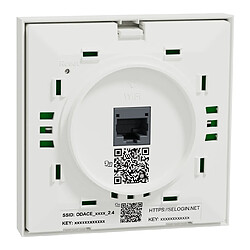 point accès wifi - avec prise rj45 - odace - blanc - schneider electric s520491