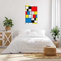 EPIKASA Impression sur Toile Mondrian Composition