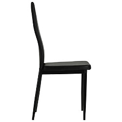 Acheter Decoshop26 Lot de 6 chaises de salle à manger cuisine design moderne synthétique noir CDS022693