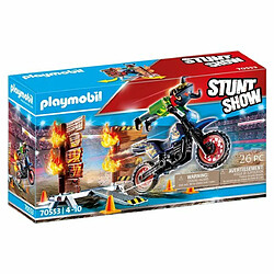 Playmobil® Stuntshow pilote de moto et mur de feu Playmobil 70553 