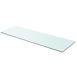 vidaXL Panneau pour étagère Verre transparent 90 x 30 cm 