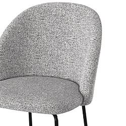 Acheter Rendez Vous Deco Chaise Karl en tissu chiné gris clair (lot de 2)