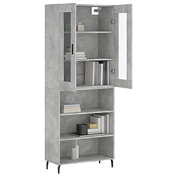 Avis Maison Chic Buffet,Meuble de Rangement,commode pour salon,Cuisine Gris béton 69,5x34x180 cm Bois d'ingénierie -MN54304