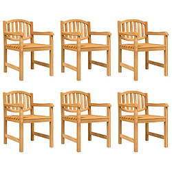 Avis Maison Chic Ensemble de salle à manger de jardin 7 pcs,Table et chaises d'extérieur Bois de teck solide -GKD309193