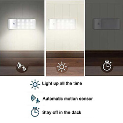 Acheter Universal Lumière à capteur infrarouge pour corps humain léger de nuit avec LED rechargeable 1W Lumière à couloir d'armoire à LED intelligente (lumière blanche)