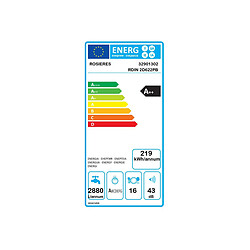 Acheter Lave-vaisselle encastrable ROSIèRES 16 Couverts 59.8cm E, RDIN 2 D 622 PB 47