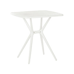 Beliani Table de jardin Matériaux synthétiques Blanc SERSALE