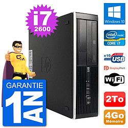 PC HP Compaq Pro 6300 SFF Intel i7-2600 RAM 4Go Disque Dur 2To Windows 10 Wifi - Occasion