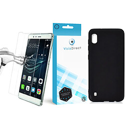 Verre trempé pour iPhone 6 + Coque de protection Noir souple silicone -Visiodirect- 