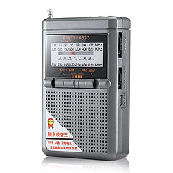 Universal Récepteur radio portatif à bande complète FM/AM/SW World Band avec écran LCD Récepteur radio à boucle mini poche 