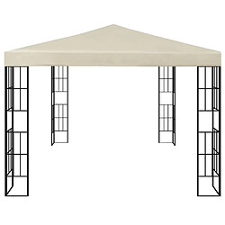 Avis Maison Chic Tonnelle | Pergola avec guirlande lumineuse à LED 3x4 m Crème -GKD50799