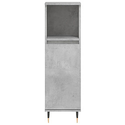 Acheter vidaXL Armoire de salle de bain gris béton 30x30x100 cm