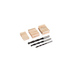 Chevilles et mèches à bois - 47 pcs - 6, 8 et 10 mm - 675264 - Silverline