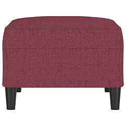 Avis vidaXL Repose-pied Rouge bordeaux 70x55x41 cm Tissu