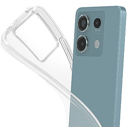 Mayaxess Coque Silicone Souple pour Xiaomi Redmi Note 13 Pro 5G Transparent