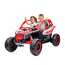 Ataa Can AM Maverick UTV buggy XL 24V et MP4 Rouge