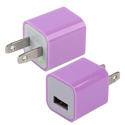 Wewoo Pour iPad, iPhone, Galaxy, Huawei, Violet Xiaomi, LG, HTC et autres smartphone, Dispositifs rechargeables US Plug USB Chargeur, 