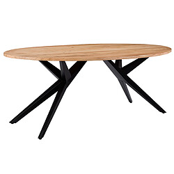 Rendez Vous Deco Table ovale Matara 8 personnes en bois 200 cm