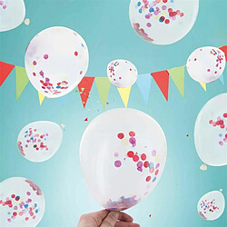 Paris Prix Lot de 10 Ballons Confettis 4cm Multicolore