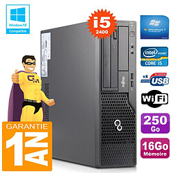 PC Fujitsu Esprimo E500 E85+ SFF Core I5-2400 RAM 16Go Disque 250 Go Wifi W7 - Occasion