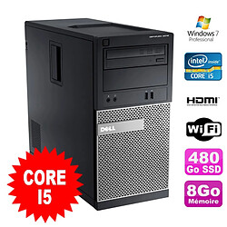 PC Tour DELL Optiplex 3010 MT Intel I5-2400 Graveur 8Go 480Go SSD HDMI Wifi W7 · Occasion 