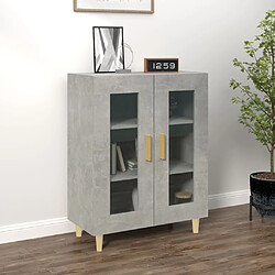 Maison Chic Buffet,Meuble de Rangement,commode pour salon,Cuisine gris béton 69,5x34x90 cm bois d'ingénierie -MN50388