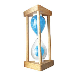 10 minutes bois cadre sandglass sablier horloge de sable horloge décoration intérieure bleu