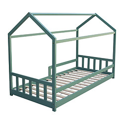 Avis But Lit cabane 90x190 cm HUTTY vert avec sommier inclus