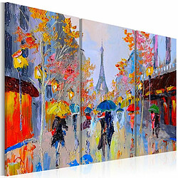 Paris Prix Tableau Peint à la Main Rainy Paris 40 x 60 cm