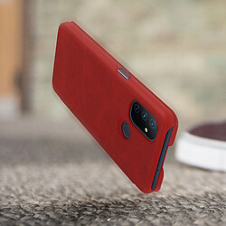 Housse OnePlus Nord N100 Étui Folio Porte-carte Cuir Véritable Qin Nillkin rouge pas cher