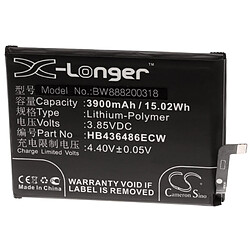 vhbw Li-Polymère batterie 3900mAh (3.85V) pour téléphone portable mobil smartphone Huawei Rhone, RNE-AL00, RNE-L01, RNE-L02, RNE-L03, RNE-L21, RNE-L22 