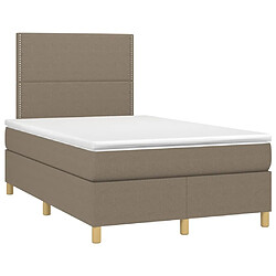 Avis Sommier à lattes,Cadre à lattes de lit et matelas et LED pour Adulte Taupe 120x200cm Tissu -MN71889