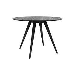 Rendez Vous Deco Table ronde Liwa 4 personnes en bois noir D105 cm