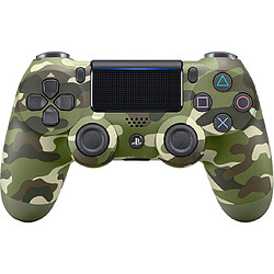 Chrono Manette PlayStation 4 , DUALSHOCK 4, Sans fil, Batterie rechargeable, Bluetooth-Vert Camouflage