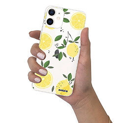 Coque iPhone 12 mini souple transparente Citrons Motif Ecriture Tendance Evetane pas cher